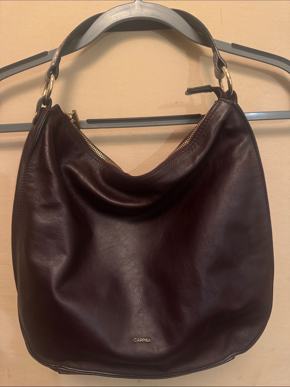 Burgundy Italian Leather Bag